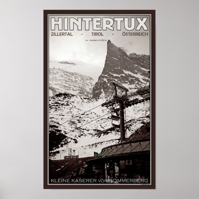 Hintertux - Kleine Kaserer Poster (Framsidan)