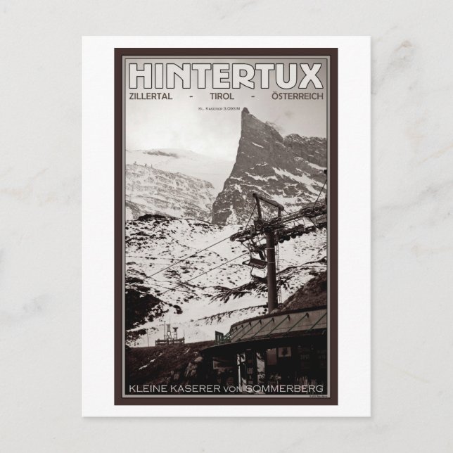 Hintertux - Kleine Kaserer Vykort (Framsida)