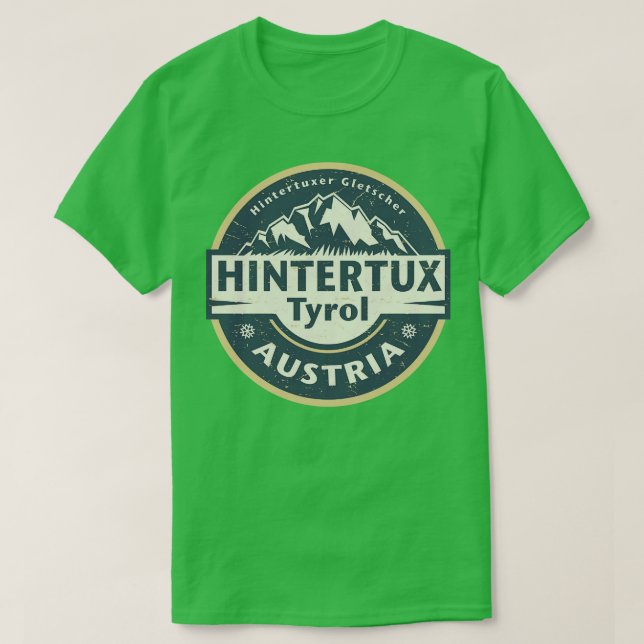 Hintertux Tyrol Österrike T Shirt (Design framsida)