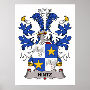 Hintz familjvapensköld poster
