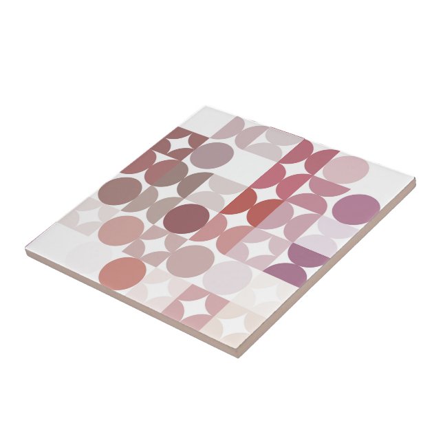 Hip Abstrakt i halvcirklar Industrifusionsverk Kakelplatta (Sidan)