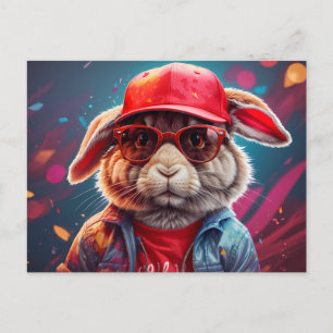 Hip Bunny Vykort