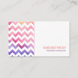 Hip Chevron Modern Minimal Visitkort