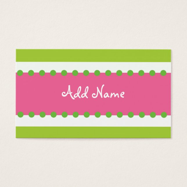 Hip-Chickens profilkort Visitkort (Framsidan)