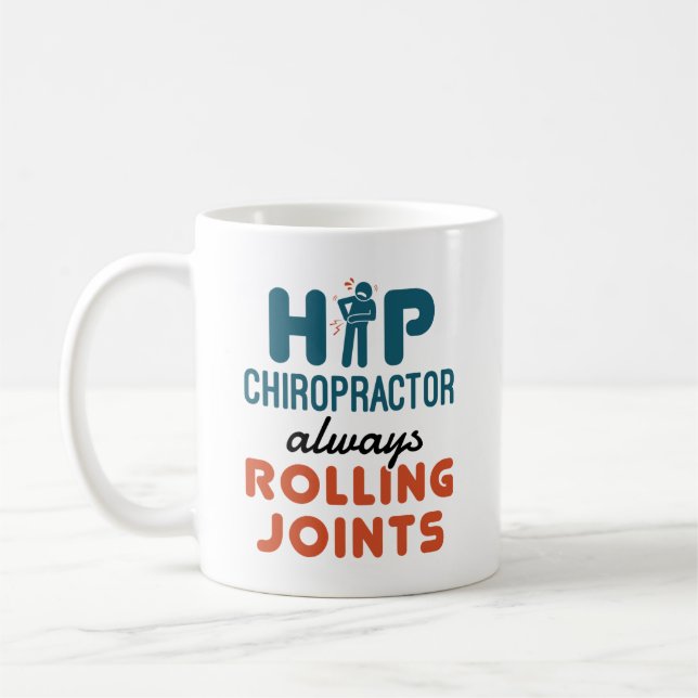 Hip Chiropractor Rolling Joints Kaffemugg (Vänster)