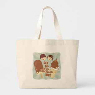 Hip Chocolate Dip Cute Roligt Tecknad Ice Cream Jumbo Tygkasse