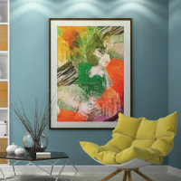 Hip Colorful Grunge Stil Brushstrokes Art Mönster