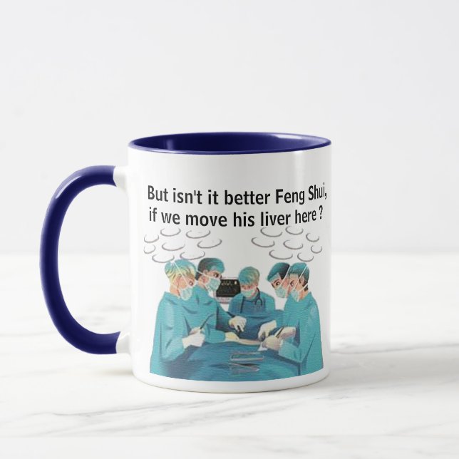 Hip Feng Shui Liver Doctor Mug - Medical Pun Mugg (Vänster)
