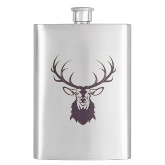Hip flask with deer / Flachmann mit Hirsch Fickplunta