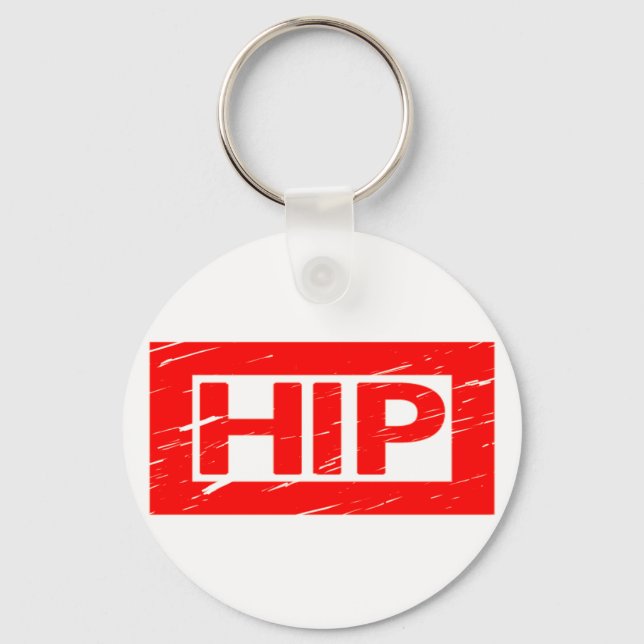Hip Frimärke Nyckelring (Framsida)