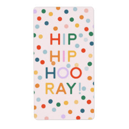 Hip Hip Hooray Födelsedagsfest Gratulerar Fraktsedel