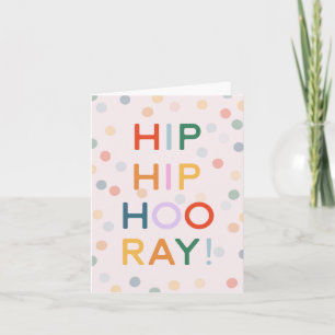 Hip Hip Hooray! Hemjobb för grattis Baby Kort