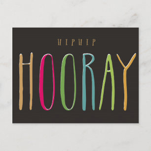 Hip Hip Hooray-vykort Vykort