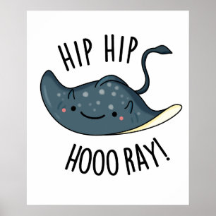 Hip Hip Hurra Rolig Pilrockad Puns  Poster
