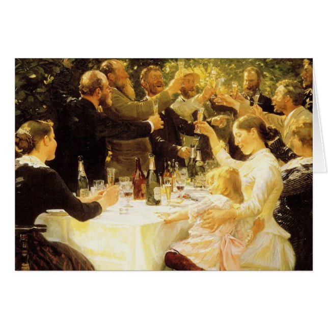 Hip Hip Hurrah! Hälsningskort (Framsidan Horizontal)