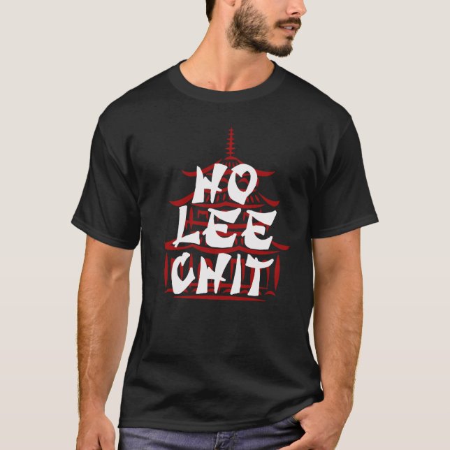Hip Ho Lee chit, Lustigt T-shirt Design Graphic Te (Framsida)