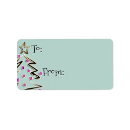 Hip Holidaze till från - Opal Ice Adressetikett