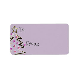 Hip Holidaze to-from - Lavender Fog Adressetikett