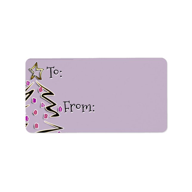 Hip Holidaze to-from - Lavender Fog Adressetikett (Framsidan)
