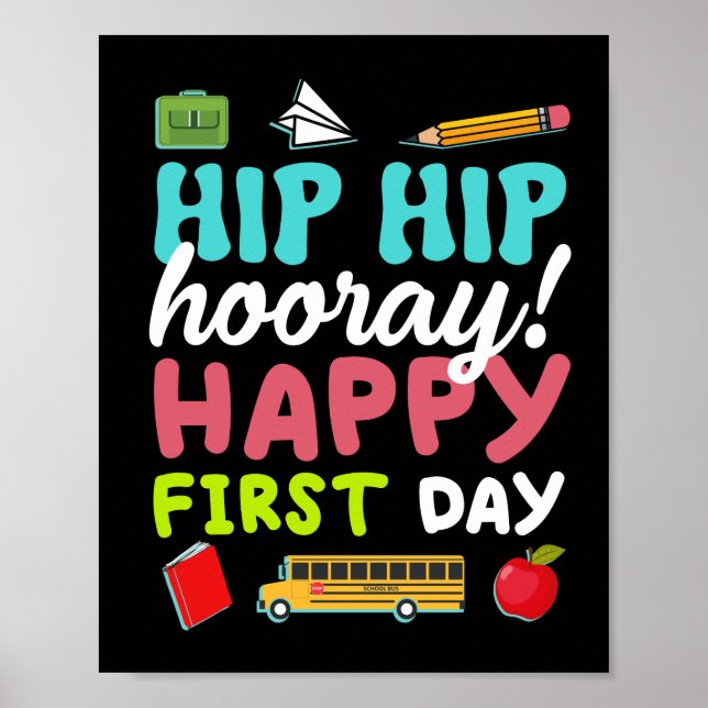 Hip Hooray Lycklig första dagen Poster (Framsidan)
