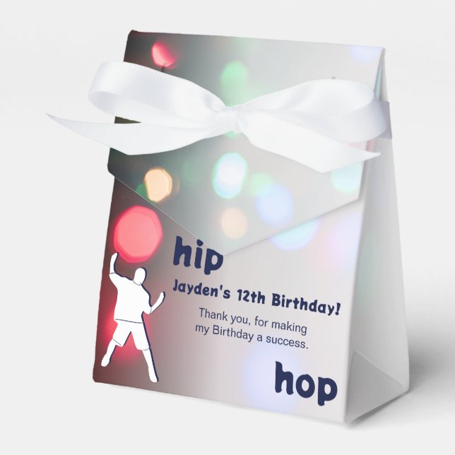 Hip Hop 12-årsdansfest Presentaskar (Framsidan Sidan)