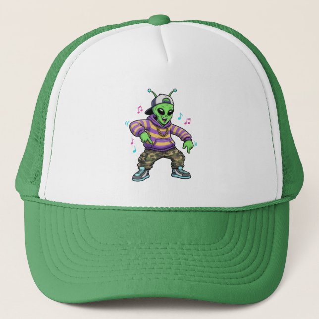 Hip hop Alien Hat Keps (Framsida)