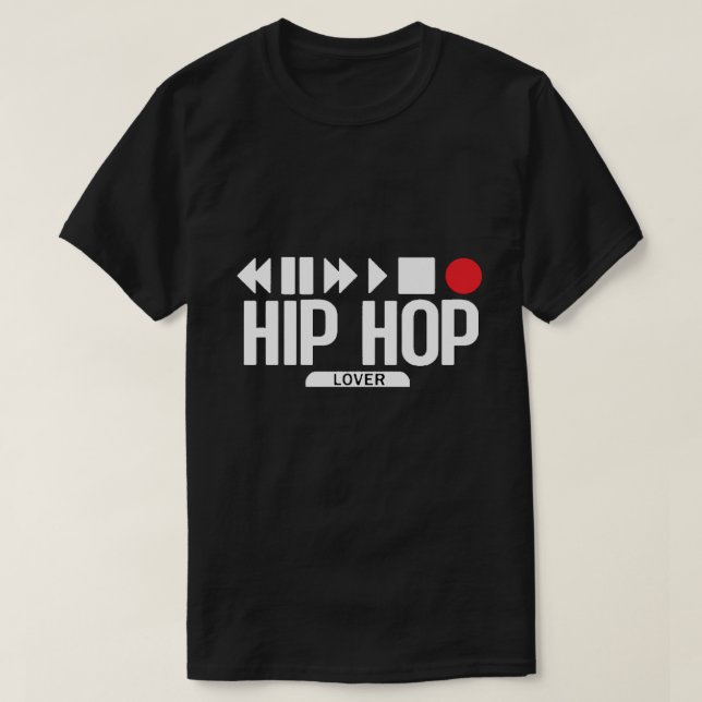 Hip hop Älskare T-Shirt (Design framsida)