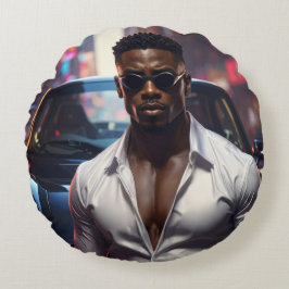 Hip Hop - American Rap Star - Rund Kudde