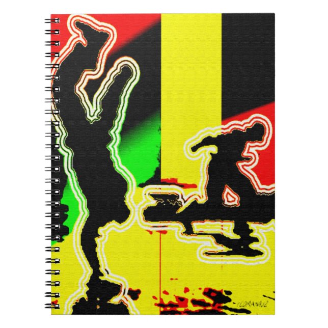Hip hop. anteckningsbok med spiral (Framsidan)