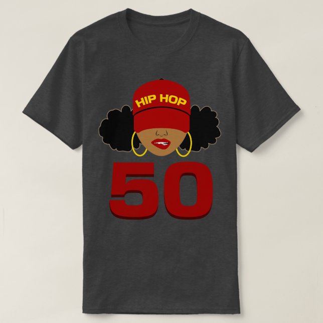 Hip hop är 50-årsjubileum för kvinnor i fängelse t shirt (Design framsida)