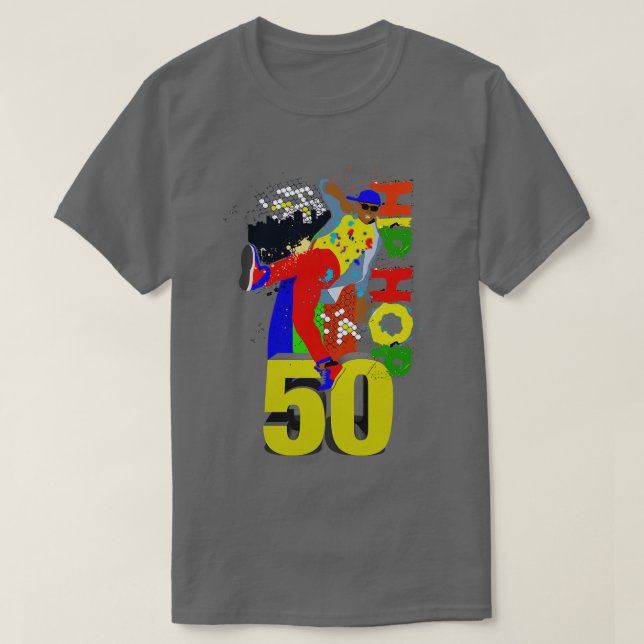 Hip hop är 50 Breakdans T Shirt (Design framsida)
