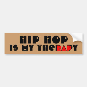 Hip hop är min RAPy Bildekal