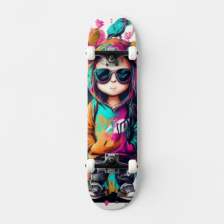 hip hop art mini skateboard bräda 18,5 cm