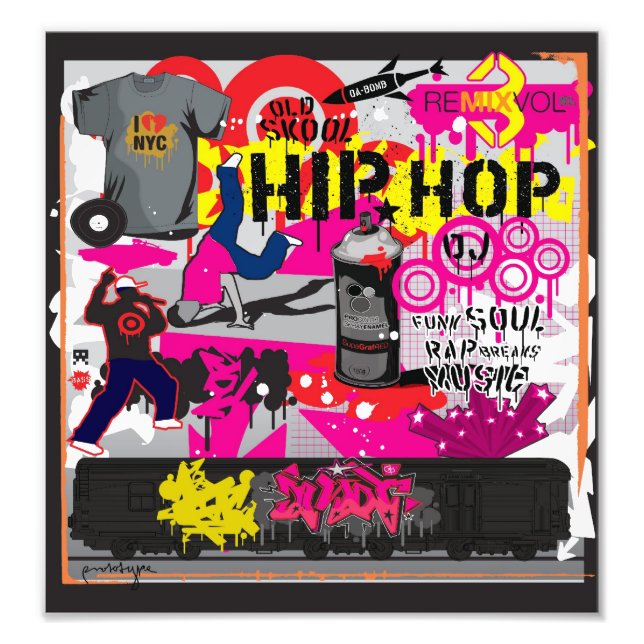 Hip hop Art Poster (Framsidan)