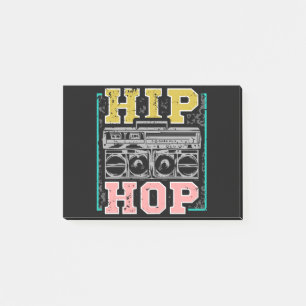 Hip hop Artister Cassettes Old school Rap Post-it Block