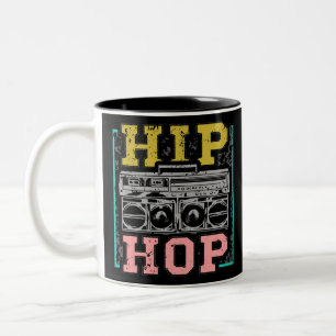 Hip hop Artister Cassettes Old school Rap Två-Tonad Mugg