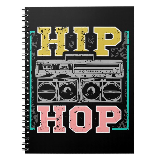 hip hop Artists Cassettes Old school Rap Anteckningsbok (Framsidan)