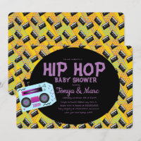 Hip Hop Baby Shower Party Kassett BoomBox