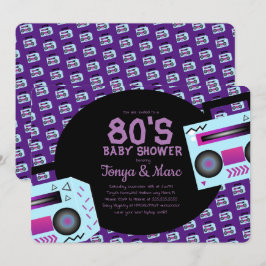 Hip Hop Baby Shower Party Musik Inbjudan