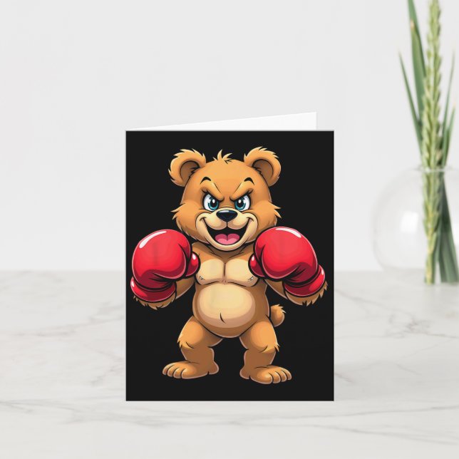 Hip hop Bear Boxing Kickboxing Kort (Framsida)