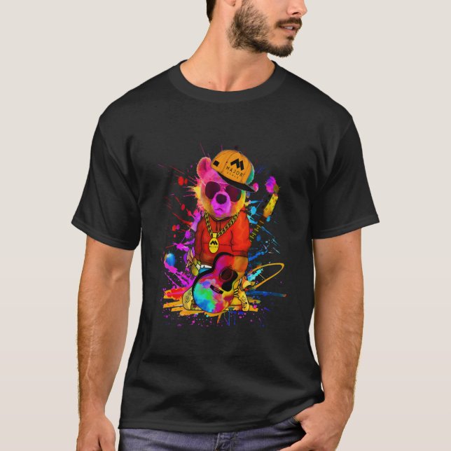 Hip hop Bear T Shirt (Framsida)