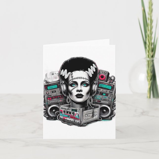 Hip hop Bride of Frankenstein Kort (Framsida)