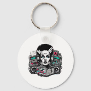 Hip hop Bride of Frankenstein Nyckelring