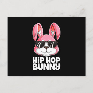 Hip hop Bunny Påsk Boys Girls Kids Manar Rabbit Vykort