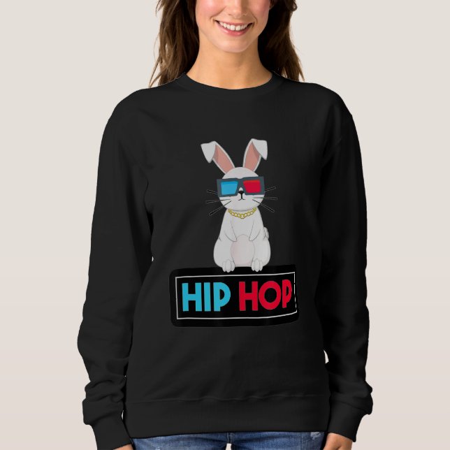 Hip hop Bunny Småbarn Påskhare Rap 2 T Shirt (Framsida)