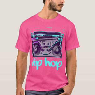 Hip hop Cassette Recorder Rapper Music 90S Hiphop T Shirt