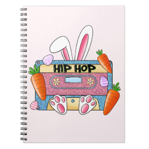 Hip hop Cassette Tape Bunny Anteckningsbok
