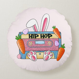 Hip hop Cassette Tape Bunny Rund Kudde