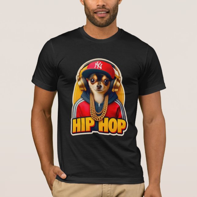 HIP HOP CHIHUAHUA 2 T SHIRT (Framsida)