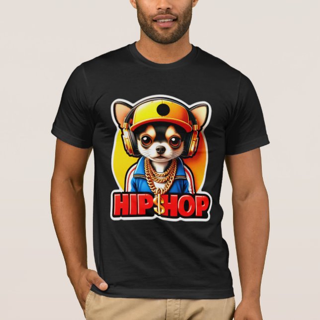HIP HOP CHIHUAHUA T SHIRT (Framsida)